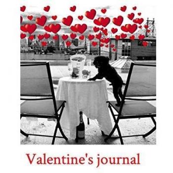 Valentine's Pomeranian love blank journal