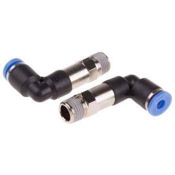 Adaptateur fileté coudé Rs Pro 4 mm mâle (10 pièces)