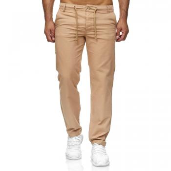 Reslad Chinohose Männer Sommer Stoffhose lockere Baumwolle lang RS-3000