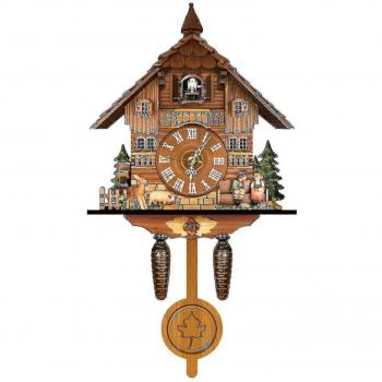 Reloj de cuco retro de madera nórdico CL303