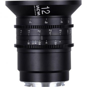 Venus Optic Festbrennweite 12 mm T2.9 Zero-D Cine (Meter) (Canon RF, Vollformat), Objektiv, Schwarz