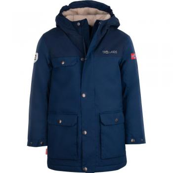 Chaqueta Infantil Trollkids Gudvangen en Azul Místico