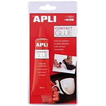 Adhésif à contact APLI pour bois, moquette, caoutchouc, tissus et faïence 40 g