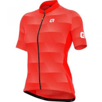 AleSharp Red Women's Jersey, 1/2 Sleeve – S