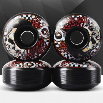 51D Non-Slip Skateboard Wheels 52x30mm - 4 Pack