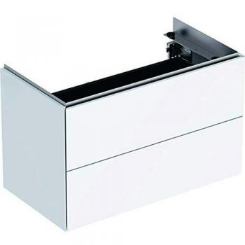 Geberit ONE Waschtischunterschrank 2 Schubladen mit Beleuchtung 744 x 465 x 396 mm - Weiß lackiert hochglänzend