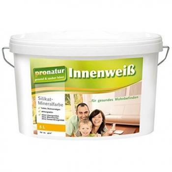 Pronatur Innenweiß 5l hochwertige Silikatfarbe für den Innenbereich