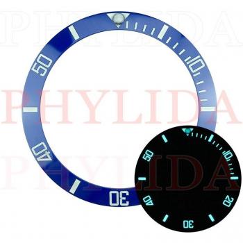 Bisel de Cerámica Luminoso 38mm para Reloj Sub SKX007/009