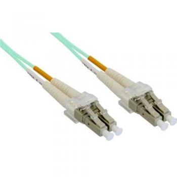 Inline 21425 cavo bretella fibra ottica duplex lclc 50125m om4 15m nero