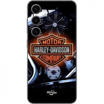 Harley Davidson Black Soft Case for Samsung Galaxy S24 - Maniacase Edition