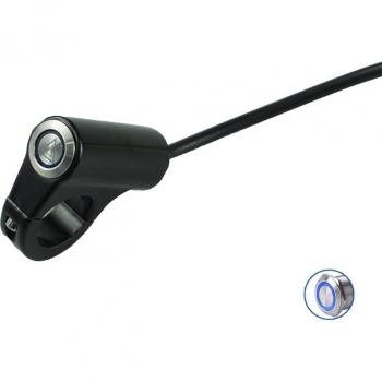 7/8 22mm Motorcycle Handlebar Hazard Switch with ON/OFF Control and LED