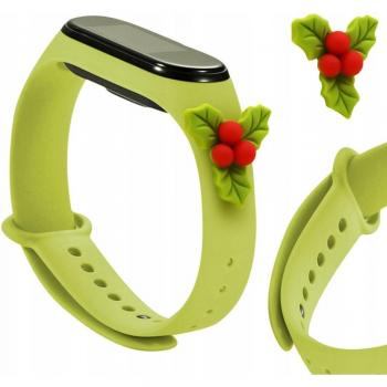 Xiaomi Mi Band 6/5 Hurtel Xmas Uhrenarmband – Grüne Silikonfassung