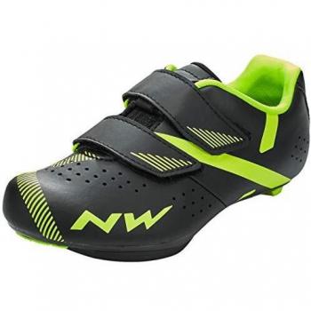 Northwave Scarpe Ciclismo Uomo Torpedo 2 Junior Nero/Giallo Fluo [Taglia 38]