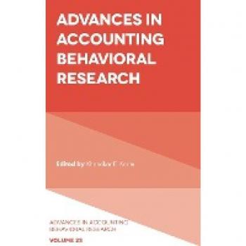 Advances in Accounting Behavioral Research (Advances in Accounting Behavioral Research, 23, Band 23)