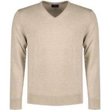 Hackett Jersey Cuello Pico Hm703083 Beige – Manga Larga