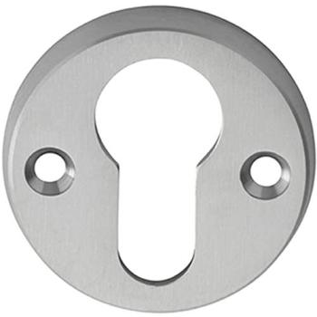 Satin Chrome 45mm Euro Profile Loops Escutcheon – 8mm Depth Keyhole Cover