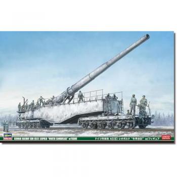 Modellbausatz Eisenbahngeschütz Leopold im Wintertarnmuster 1:72