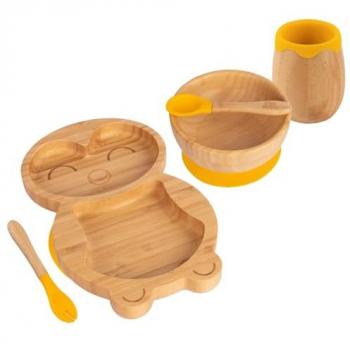 Penguin Bamboo Baby Dining Kit – 5 Pieces