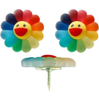 Map Tack Set - 20 Sunflower Thumbtacks