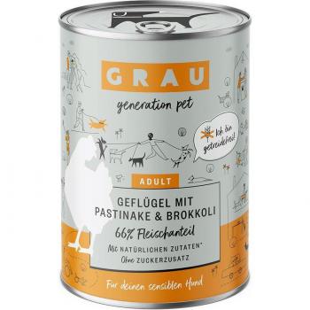 GRAU 6×400 g koiranruoka siipikarjaa palsternakalla ja parsakaalilla