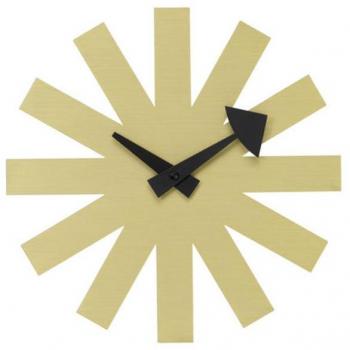Brass Asterisk Clock by George Nelson