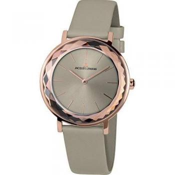 Jacques Lemans Damen-Uhren Analog Quarz One Size Beige/Rosé 32016503