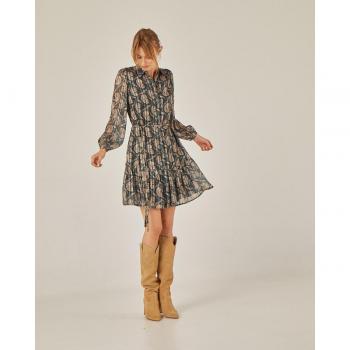 Niza Glamour: Vestido Corto Camisero