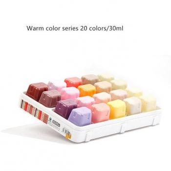 Set de Pinturas Gouache 20 Colores 30ml para Estudiantes
