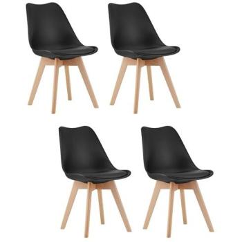 Ensemble de Chaises Komodee - Noir - Confort Ergonomique