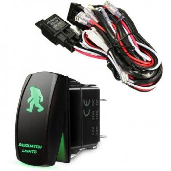 Toggle Rocker Switch Wiring Harness Kit 40A Relay