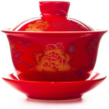 Taza de té kung fu pintada a mano