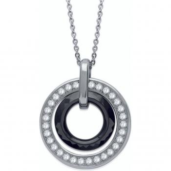 Collier Créateur “Sissi” Acier Céramique 28 mm