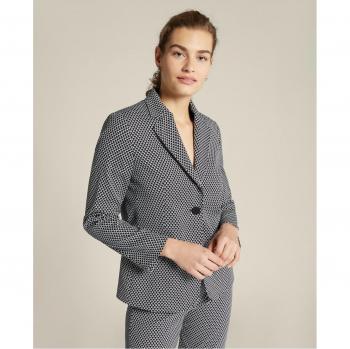 Blazer Bicolor Estampado Elena Miró