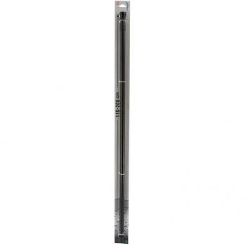 Barra de Ducha Extensible Negra Mate Aluminio 110-200 cm