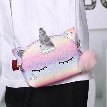 Rainbow Sequin Unicorn Travel Bag
