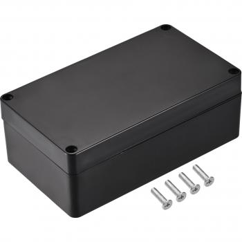 Boîte de jonction étanche ABS 158x90x60mm, noir, paquet de 2