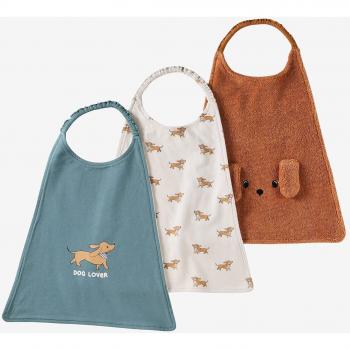 Ensemble de 3 Bavoirs Grands Moka