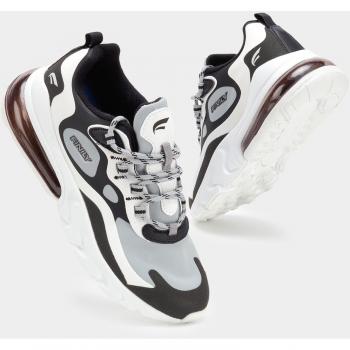 Finily Women's Lorie Air Trainer (Black, White, Grey - Size 5)