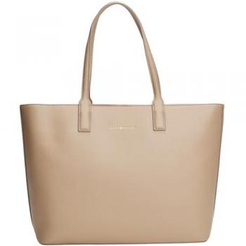 Tote Tommy Hilfiger Logotape AW0AW17449 Beige