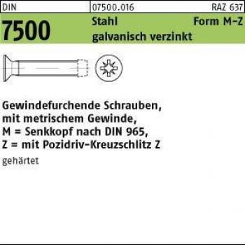 Gewindefurchende Schraube DIN 7500 SEKO PZ M4x20mm