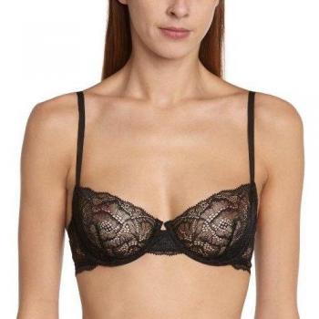 Calvin Klein Underwear Ck Black - Lace Underwire - Ropa interior para mujer, Negro, talla alemana: 85DD