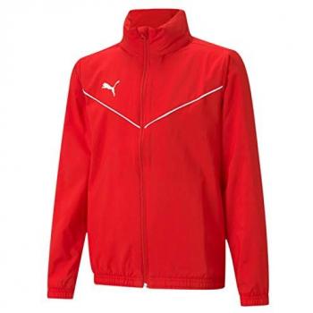 Puma Teamrise All‑Weather Redma Black Jacket for Boys 13‑14
