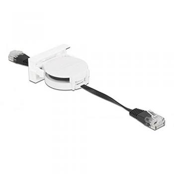 DELOCK 81361 - Easy 45 Modul Netzwerk Aufrollkabel RJ45 Cat.5e schwarz