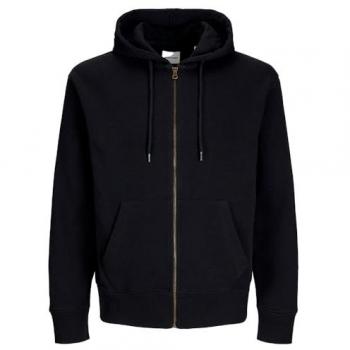 Jack & Jones Charge Full Zip Hoodie Black Male XS