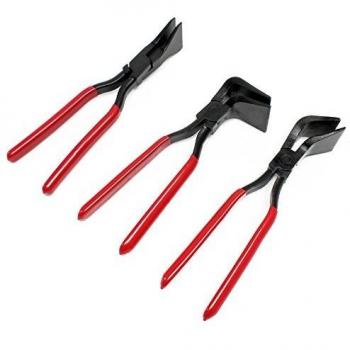 Set tre pinze da aggraffatura 0° 45° e 90° larghezza ganasce 55 mm per piegare lamiere