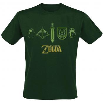 The Legend Of Zelda Quest Essentials Green T-Shirt