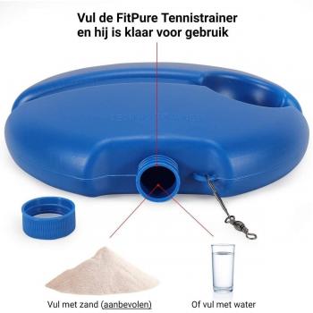 FitPure Tennistrainer mit Gummiband und Gratisball