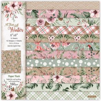 12 Stück Retro Blumen Papier für DIY Tagebuch