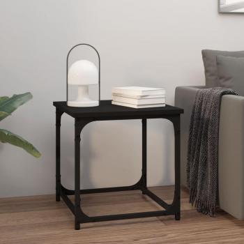 Black Side Table 40x40x40 cm Engineered Wood vidaXL