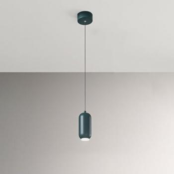 Lampadario In Metallo Contemporaneo Bullet Verde Led - Verde